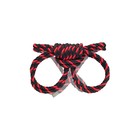 Наручники-оковы из хлопковой веревки «Узел-Омега», 3,3 м, цвет чёрно-красный - Фото 2