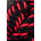 Наручники-оковы из хлопковой веревки «Узел-Омега», 3,3 м, цвет чёрно-красный - Фото 3