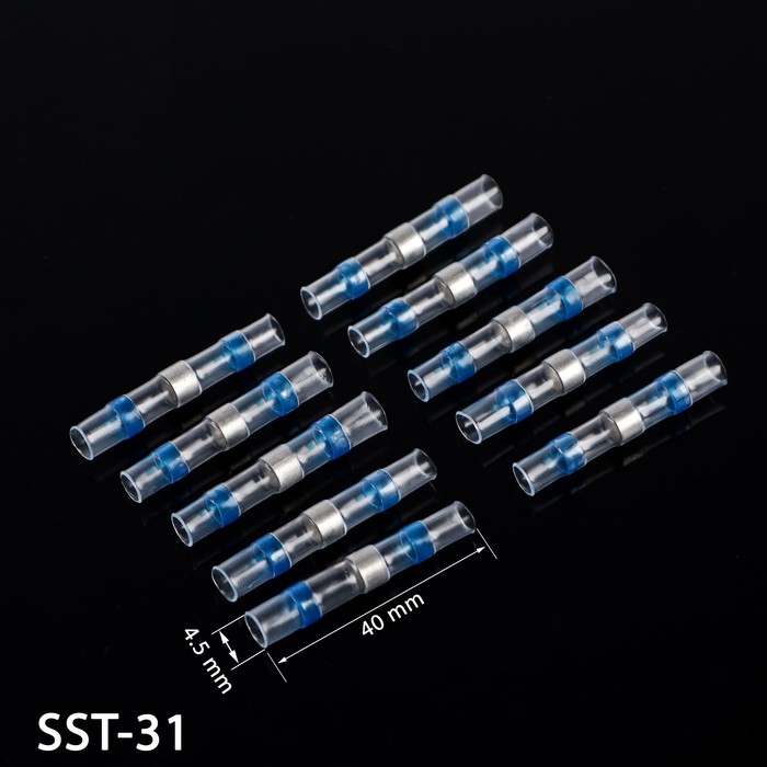 Трубка термоусадочная SST-31, для проводов AWG 16-14, набор 10 шт. - Фото 1
