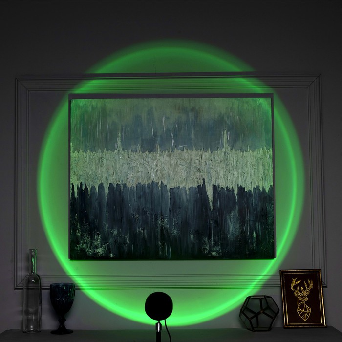 Световой прибор «Закат», 5 картриджей, регулировка высоты, свечение мульти (RGB), 5 В - фото 1888352315