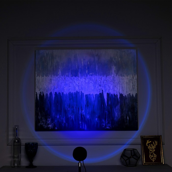 Световой прибор «Закат», 5 картриджей, регулировка высоты, свечение мульти (RGB), 5 В - фото 1888352316