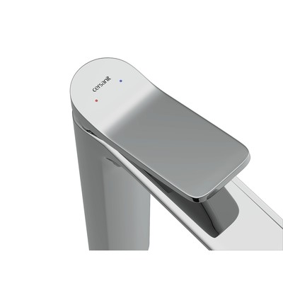 Смеситель для раковины Cersanit ODRA A63054, высокий, сливной гарнитур