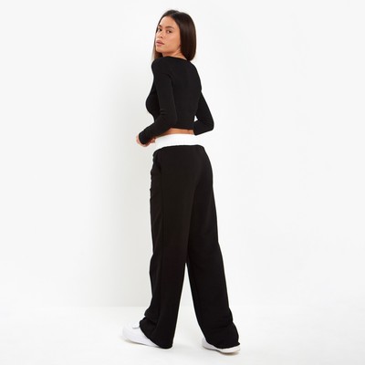 Лонгслив женский MIST, размер 44-46, чёрный