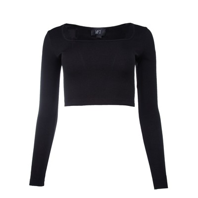 Лонгслив женский MIST, размер 44-46, чёрный