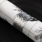 Набор салфеток сервировочных на стол «Этель» Christmas, 4 шт., белые, с декоративными кольцами, 45×45 см - Фото 4