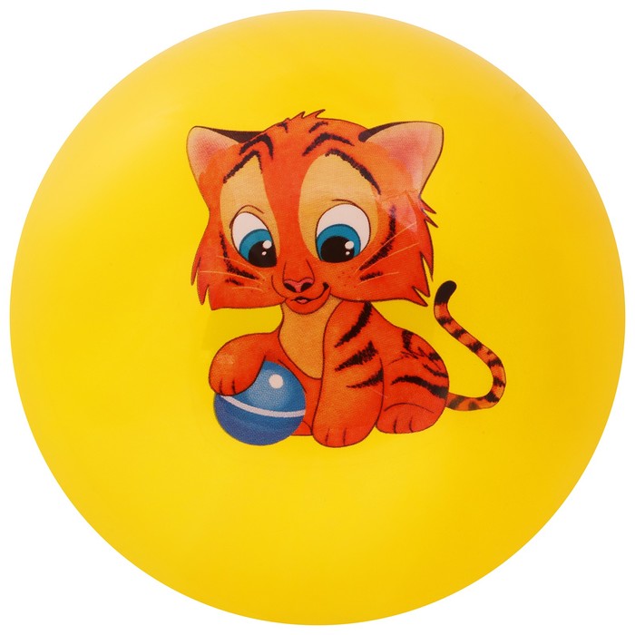 Мяч детский ZABIAKA «Тигруля», d=22 см, 60 г, цвет МИКС - Фото 1