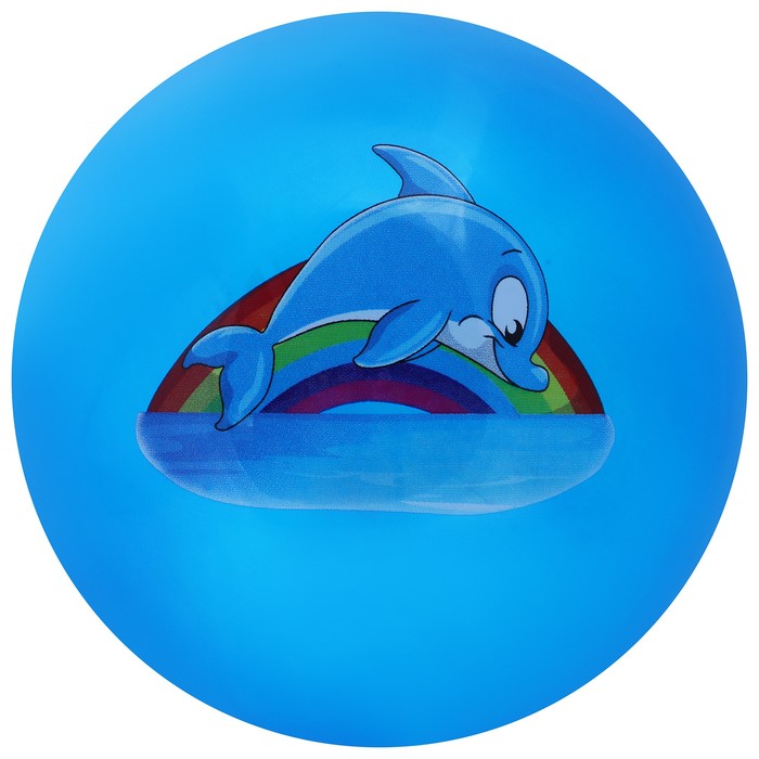 Мяч детский ZABIAKA «Дельфинчик», d=22 см, 60 г, цвет синий - фото 1904566165