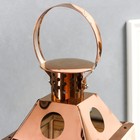 Подсвечник дерево "Фонарь - трапеция" бежевый набор 2 шт 39х18х13; 55х15х22,5 см - фото 21660693