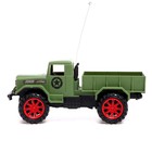 Грузовик радиоуправляемый «Военный», работает от батареек, цвет зелёный - Фото 2
