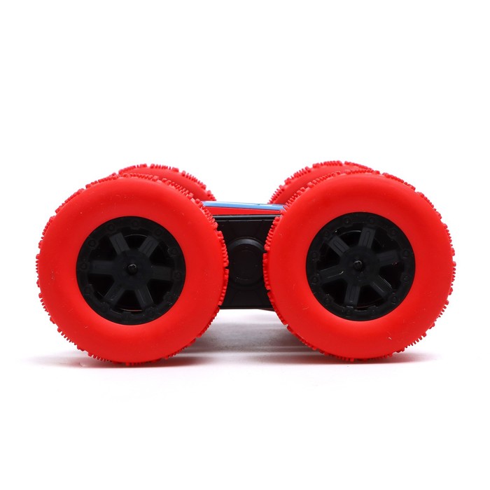 Машина - перевёртыш радиоуправляемая «Трюкач», работает от аккумулятора, цвет красный 55129