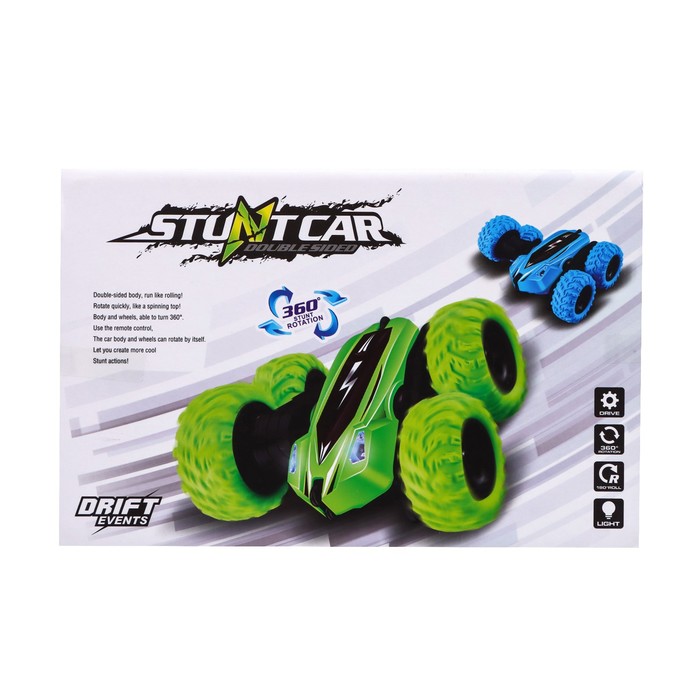 Машина - перевёртыш радиоуправляемая «Трюкач», работает от аккумулятора, цвет красный 55129