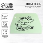 Кондитерский шпатель пластик «Сладость в радость», 12.2 х 0.2 х 19 см 7675268 - фото 9829846