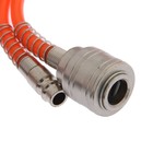 Шланг спиральный с быстросъемным соединением СЕРВИС КЛЮЧ, 70607, 1/4М, 15 м - фото 43128312