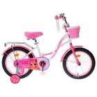 Велосипед 14" GRAFFITI Premium Girl, цвет белый/розовый - фото 9830186