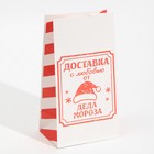 Пакет без ручек  «Доставка с любовью», 10 × 19.3 × 7 см - Фото 2