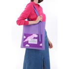 Сумка текстильная шоппер «Нет ничего возможного» облако, с карманом, 35 х 0,5 х 40 см, цвет сиреневый - Фото 10