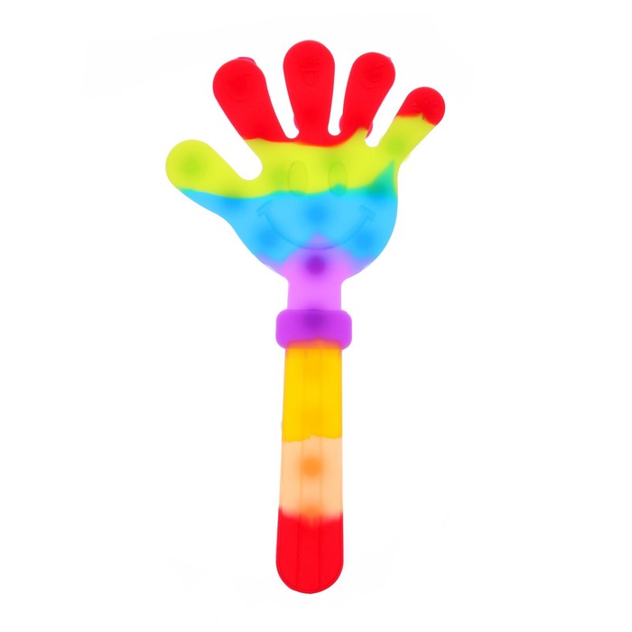 Развивающая игрушка «Ладонь» с присосками, цвета МИКС - Фото 1