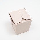 Коробочка для лапши «ВОК» сборная, белая, 9,5 х 9,5 х 10 см - Фото 2