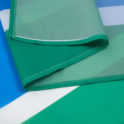 Флаг Свердловской области с Гербом, 90×135 см, полиэфирный шёлк, без древка