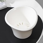 Кашпо для цветов со вставкой «Лагуна», 600 мл, d=13 см, h=9 см, белое - Фото 3