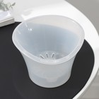 Кашпо для цветов со вставкой «Лагуна», 600 мл, d=13 см, h=9 см, прозрачное - Фото 2