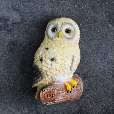 Подвесной декор "Сова на ветке" 10х14х21см, серая