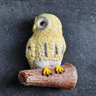 Подвесной декор "Сова на ветке" 10х14х21см, серая - Фото 3