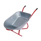 Тачка строительная, двухколёсная: груз/п 350 кг, объём 150 л, красные ручки - Фото 2