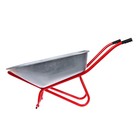 Тачка строительная, двухколёсная: груз/п 350 кг, объём 150 л, красные ручки - Фото 4