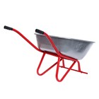 Тачка строительная, двухколёсная: груз/п 350 кг, объём 150 л, красные ручки - Фото 7