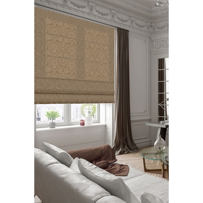 Римские шторы «Эмоджи», 100х160 см, цвет коричневый - фото 1908937188