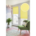 Рулонная штора на балконную дверь, 52х215 см, цвет жёлтый - Фото 1