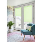 Рулонная штора на балконную дверь, 52х215 см, цвет светло-зелёный - Фото 2