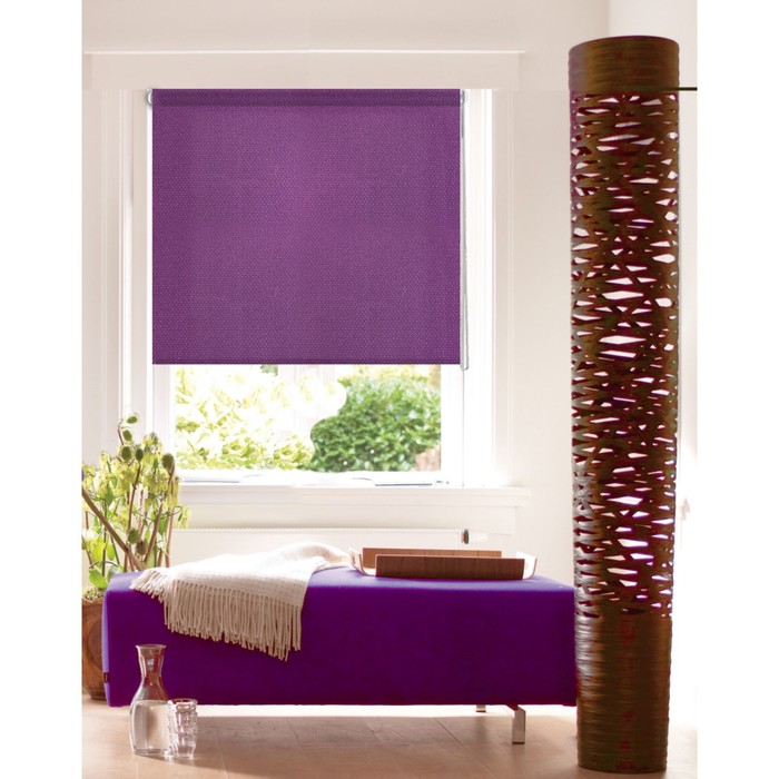 Рулонная штора «Рояль», 37х160 см, цвет фиолетовый - Фото 1