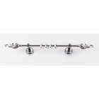 Карниз настенный однорядный «Фэшн», 200 см, d=16 мм, наконечник «Лира», цвет серебро 9120013