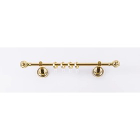 Карниз настенный однорядный «Фэшн», 240 см, d=16 мм, наконечник «Орион», цвет золото