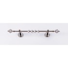 Карниз настенный однорядный «Фэшн», 360 см, d=16 мм, наконечник «Ареццо», цвет серебро 9120182