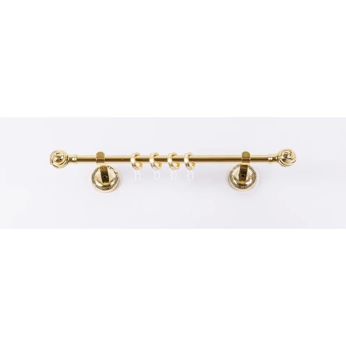 Карниз настенный однорядный «Фэшн», 400 см, d=16 мм, наконечник «Орион», цвет золото