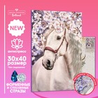 Алмазная мозаика форменными стразами «Прекрасный конь» 30х40 см - фото 318947380