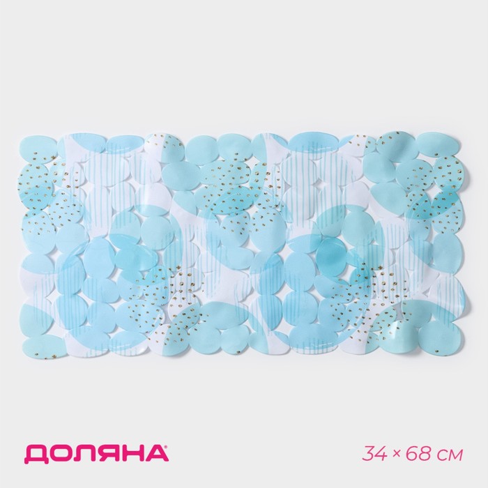 SPA-коврик для ванны на присосках Доляна «Мыльные пузыри», 34×68 см