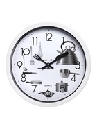 Часы настенные классические «Кухонные приборы», для кухни, плавный ход, d=20 см - Фото 2