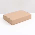 Коробка складная, крышка-дно, бурая, 35 х 25 х 7 см - фото 318947590