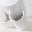 УЦЕНКА Дозатор для моющего средства Доляна «Милитари», 370 мл, с губкой и щёткой, цвет белый - Фото 6