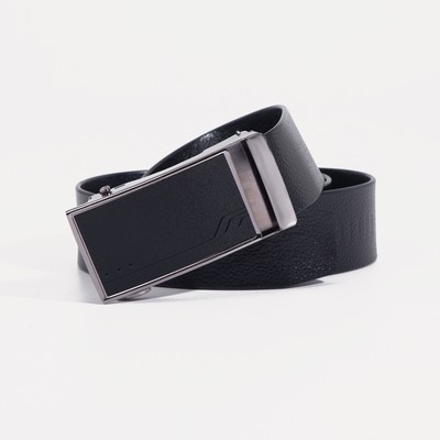 Ремень, ширина 3.5 см, автомат, чёрный