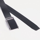 Ремень, ширина 3.5 см, автомат, чёрный - Фото 3