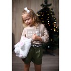 Сумка-мешок плюшевая детская «Зайка», 26х24 см - фото 24301924