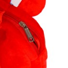 Рюкзак детский плюшевый «Счастливого Нового года», зайка, 22×17 см - Фото 5