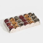 Коробка для кондитерских изделий с PVC крышкой «Новогодний бал», 10.5 × 21 × 3 см - Фото 2