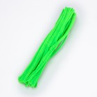 Проволока с ворсом для поделок и декора набор 50 шт., размер 1 шт. 30 × 0,6см, цвет зелёный неон - Фото 2