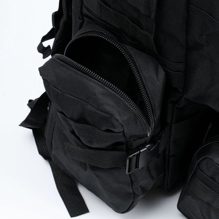 Рюкзак тактический "Аdventure" 50 л, черный, с доп. отделениями - фото 1886873316